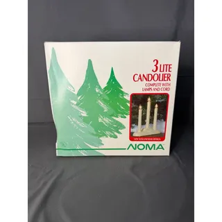 Photo of Vintage NOMA 3 Light Candolier Christmas Holiday Window Lights 1989 in Box