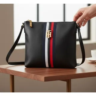 Photo of Tommy Hilfiger Jaden Crossbody Bag – Black – NWT – 9.5" W x 9" H
