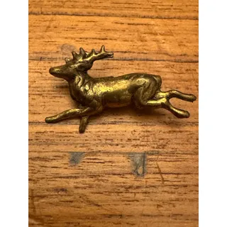 Photo of Vintage metal elk reindeer pin