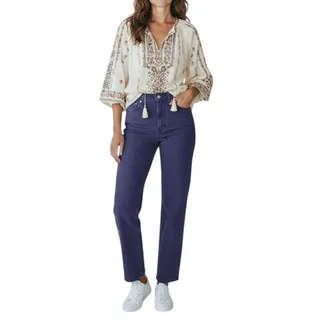 Photo of EVERLANE The Way-High Jean Women 28 Purple/Blue Straight Organic Preppy Gorpcore