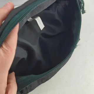 Photo of Vintage Black Nylon Multi Pocket Fannie Pack Belt Bag