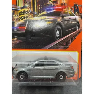 Photo of Matchbox Ford Police Interceptor Gray #95/100 Unmarked Detective Car MBX Metro