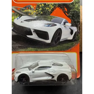 Photo of Matchbox 2020 Chevy Corvette C8 White 70th Anniversary 31/100 MBX Highway New