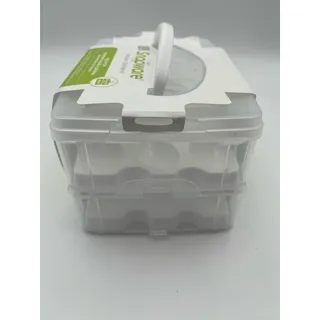 Photo of Snapware Enter-Tainers Snap 'N Stack 2-Layer Plastic Egg Carrier Storage Contain