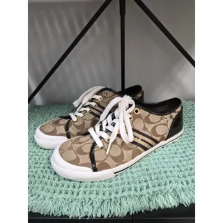 Photo of Coach Folly Q1024 Signature C Sneakers Brown 8B Y2K