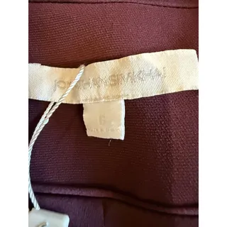 Photo of Jonathan Simkhai Blazer Womens 6 Sienna Ruched Hook Eye Closure 419-6007-C