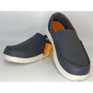 Photo of Navy Comfortable Slip On Work Leisure Loafer Shoes Men's Size 8 Women's 10