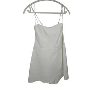Photo of Eclair White Wrap Skort Dress M 8-10 Sleeveless EUC