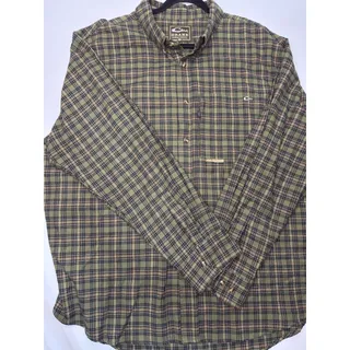 Photo of Drake Waterfowl Mens 2XL Green Plaid Button Down Shirt Hunting Outdoor