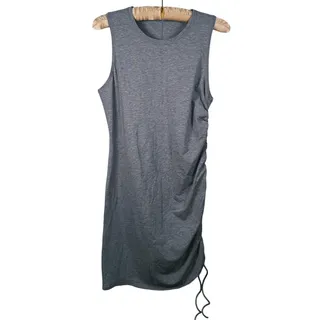 Photo of Lululemon Cinch It Ruched Tank Dress M Gray Bodycon Casual Minimal Quiet Luxury