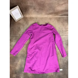 Photo of Primary Girls Purple Long Sleeve Quarter Zip Dress Size 10 #1173