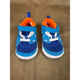 Photo of Nike Free Run Toddler Sneakers Blue Orange Size 4C Hook & Loop Shoes #1145