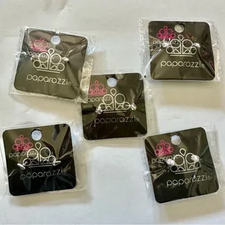 Photo of Paparazzi Elegant Silver and Punk Earrings Bundle #35
