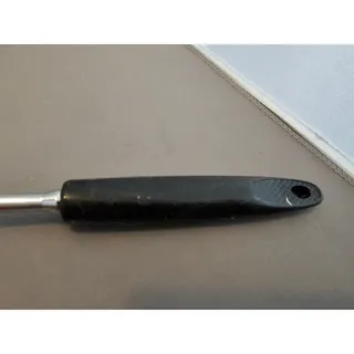 Photo of Vintage Ekco 2-Prong Serving Fork w/Black Plastic Handle - 12-1/2” Length - USA
