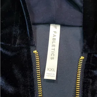 Photo of Fabletics| Cropped, Midnight Blue, Track Jacket/Hoodie | Size XXL