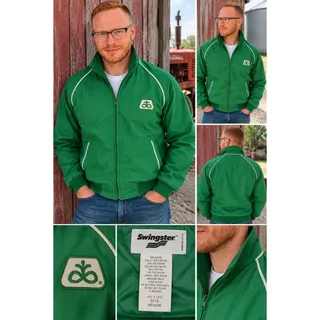 Photo of Vintage Swingster Pioneer Seed Green Jacket USA Medium