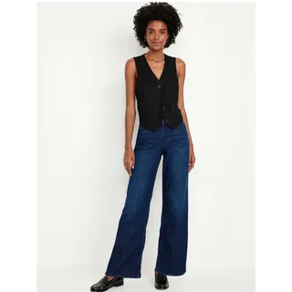 Photo of Old Navy Wow High Waisted Wide Leg Jeans Size 4 Short