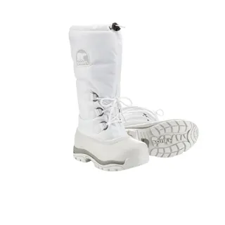Photo of SOREL Snowlion Insulated Knee High Winter Boots Sz 9 White Cozy Stylish Durable