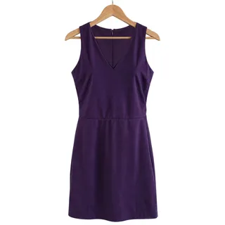 Photo of Love...Ady Deep V Vintage Tank Dress Deep Plum EUC Size Small