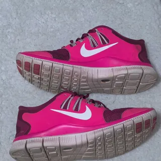 Photo of Nike Free 5.0 Women's Running Shoes in Hot Pink Size 9