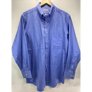 Photo of Izod Wrinkle Free Island Blue Long Sleeve Shirt Men's Size XL 16 32/33 48" Chest
