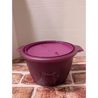 Photo of Tupperware Microwave Rice Grain Maker Cooker Steamer 3 Piece Set Purple 2.2L