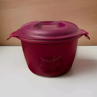 Photo of Tupperware Microwave Rice Grain Maker Cooker Steamer 3 Piece Set Purple 2.2L