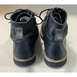 Photo of Timberland Mens Britton Hill Side Zip/Lace Rubber Toe Duck Boots Leather Size 10