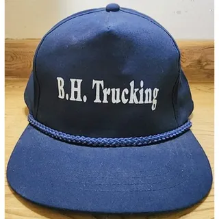 Photo of Yupoong B.H. Trucking Rope Hat Men's One Size Navy Blue Snapback Cap