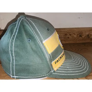 Photo of Green Bay Packers Hat Reebok NFL ONFIELD FITMAX70 Men's S/M Green Yellow Fitted