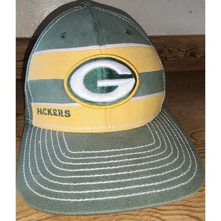 Photo of Green Bay Packers Hat Reebok NFL ONFIELD FITMAX70 Men's S/M Green Yellow Fitted