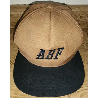 Photo of ABF Snapback Hat Men's Adjustable Tan Black Flat Brim Cap