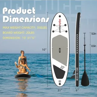 Photo of Inflatable Stand Up Paddle Board SUP with Accessories & Backpack. Paddle Boards