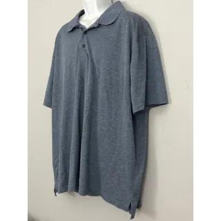 Photo of Adidas PRIMEGREEN Polo Mens 3XL Heather Blue/Gray Short Sleeve Athletic Golf