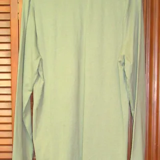 Photo of Goodfellow & Co Men's Olive Green Polo Shirt Size Medium Long Sleeve Preppy