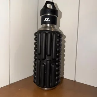 Photo of MOBOT Grace 27oz Black Foam Roller Water Bottle Fitness Recovery