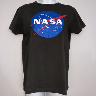 Photo of NASA T-Shirt Unisex S Gray Logo Short Sleeve Pullover Crewneck Space Science