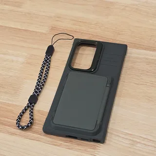 Photo of Phone Case For Samsung Galaxy S24 Ultra 6.8" Camera Lens Kickstand Card Case Green