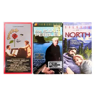 Photo of Funny Lady The Sand Pebbles Silence of the North VHS Tape Lot 3 New Sealed