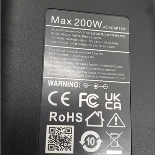 Photo of 200W AC Laptop Power Adapter Charger (19.5V - 10.3A)