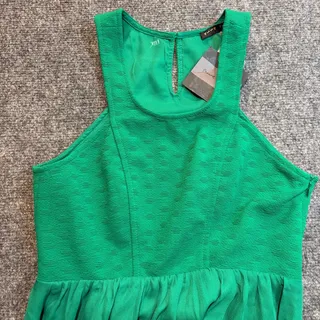 Photo of Pure Sugar Womens Green Halter Maxi Dress Small S New Flowy Long Sundress Boho