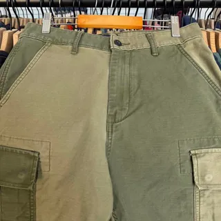 Photo of Vintage Y2K Levi’s Color Blocked Cargo Shorts Green