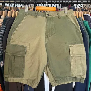 Photo of Vintage Y2K Levi’s Color Blocked Cargo Shorts Green