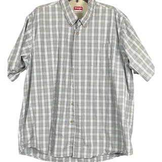 Photo of Wrangler brand men's short sleeve button down collar shirt XL size