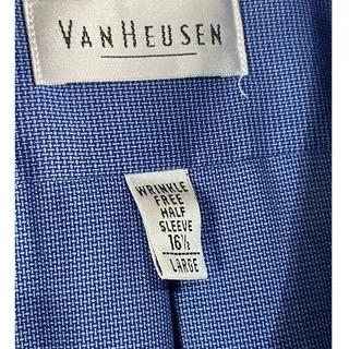Photo of Van Heusen Men's 1/2 sleeve shirt size 16.5 neck