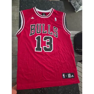 Photo of Adidas Chicago Bulls Joakim Noah 13 Jersey Men’s Size L Red NBA - Back Wear