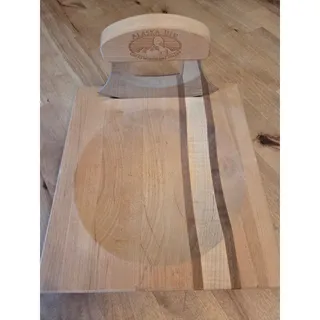 Photo of VNG Great Northern Cutlery Alaskan Ulu Knife/ Curved Wooden Chopping Board Set