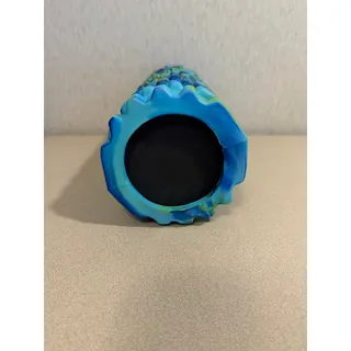 Photo of 321 STRONG Foam Roller Textured Hollow Core Muscle Massage Blue Green Marble