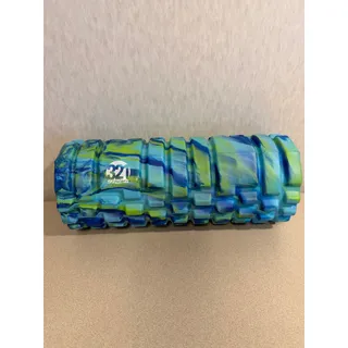 Photo of 321 STRONG Foam Roller Textured Hollow Core Muscle Massage Blue Green Marble