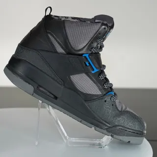 Photo of Jordan Flight 45 Trek Elephant 467927-005 Black Blue Size 12 Basketball Shoe